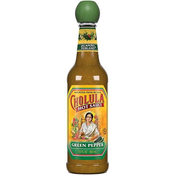 Cholula Green Pepper Hot Sauce - 12 Fl. Oz. Pack of 2