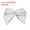 White, variant on Uxcell 100pcs Mini Metallic Edge Ribbon Bow Satin Ribbon Flower Bows Craft DIY Hair Bow White