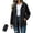 Black, variant on Women Lightweight Waterproof Rain Jackets Packable Outdoor Hooded Windbreaker with Adjustable Drawstring