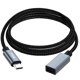 thumbnail image 4 of Nylon flätad USB-C hane till hona förlängningskabel 100W Power Delivery 480Mbps, 4 of 4