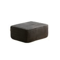 thumbnail image 3 of Ovios Oversized Ottoman Footrest for Sofa Large Plush Corduroy Pouf Ottoman Coffee Table Rectangle Floor Bench Extra Seating for Living Room, No Assembly, Gray, 3 of 8