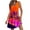 Z9#Orange, variant on ICHUANYI Women's Casual V Neck Sleeveless Sundress Summer Boho Floral Beach Dress Loose Tank Dresses With Pockets