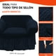 thumbnail image 3 of LABBA Fundas Elásticas para Sillones con Olanes, Juego de 3 Piezas, para Sofá Individual/Love Seat/Tres Plazas Color  Azul Marino, 3 of 8