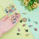 thumbnail image 3 of 30 piezas de dijes de corazón de cristal, 6 colores, colgantes de corazón facetados con gancho, dijes colgantes de amor., 3 of 6