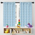 thumbnail image 5 of Blackout Kids Curtains,Light Blue Daisy Flower Pattern Childrens Insulated Curtains Set Of 2,Bedroom Essentials,Toddler Room Decor 42"x54", 5 of 5