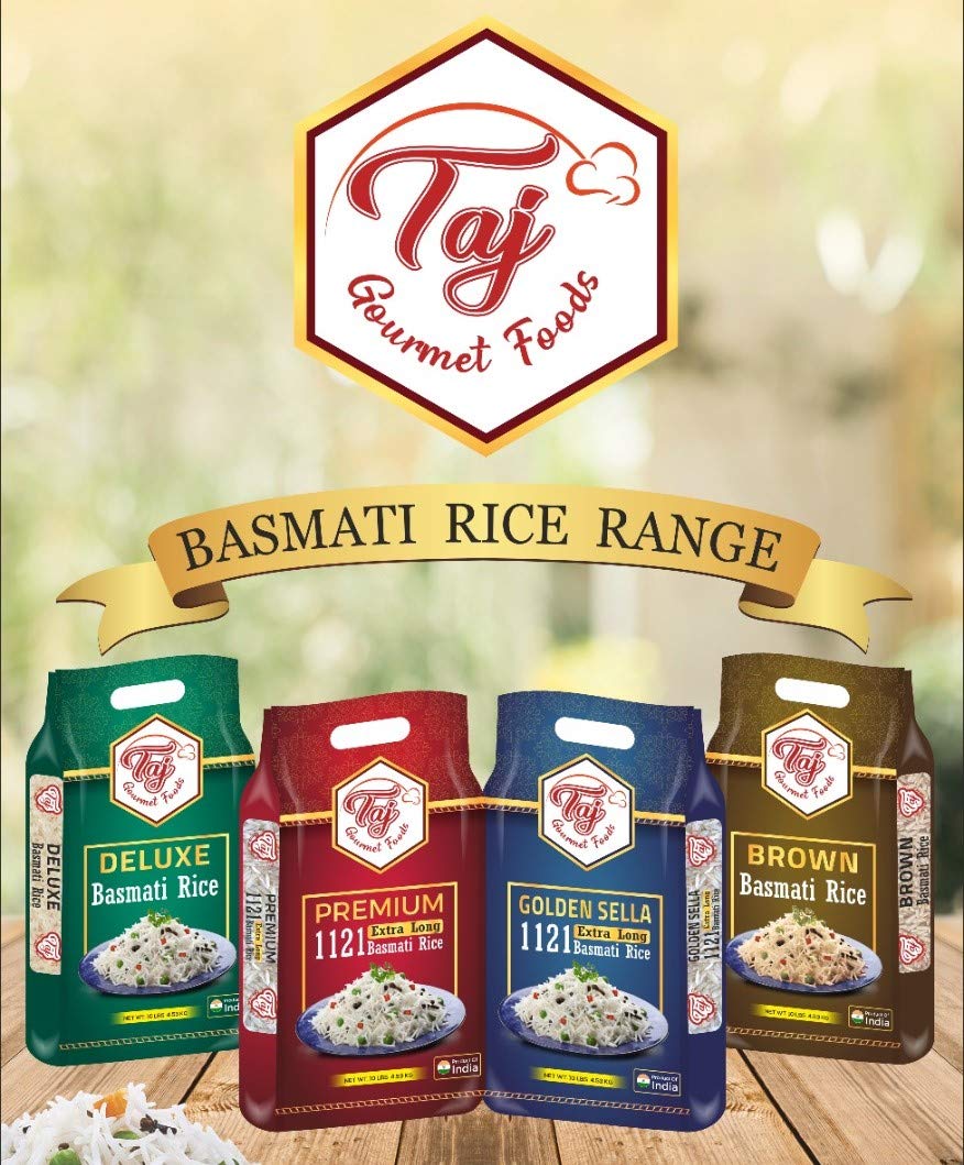 TAJ Gourmet Premium 1121 Indian Basmati Rice, Extra Long Grain, 10-Pounds - image 5 of 5