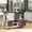 White, variant on DTTRA 54" Farmhouse Kitchen Island with Drop Leaf & Power Outlet, Rolling Storage Cart, Black