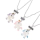 thumbnail image 4 of 3 collares con colgante de unicornio para mejores amigos para siempre para niños, 4 of 8
