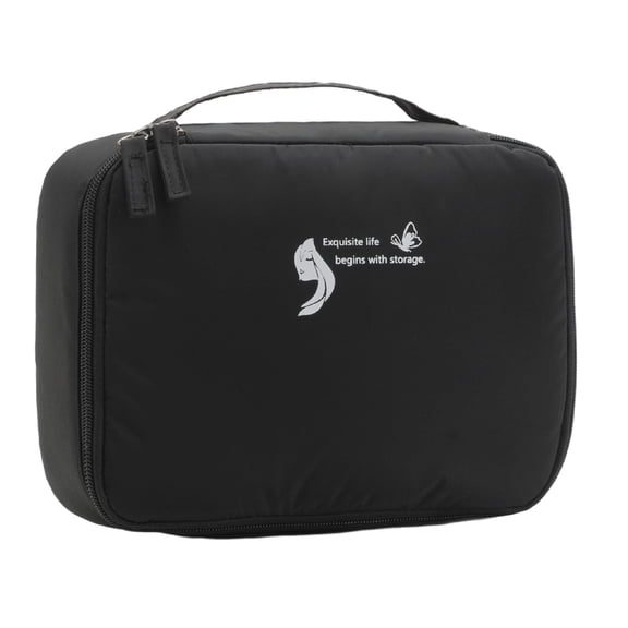 Portable Travel Makeup Bag Cosmetic Organizer Storage Pouch for Women Girls Multifunctional Brushes Holder Toiletry