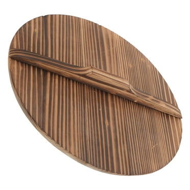 Casserole Lid Wooden Wok Cover Soak in Water Soak Wash Household Pot Cover Protective Lid