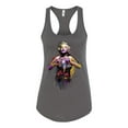 thumbnail image 2 of Wild Bobby Marilyn Monroe Watercolor Love Pop Culture Women Racerback Tank Top, Dark Grey, X-Large, 2 of 5