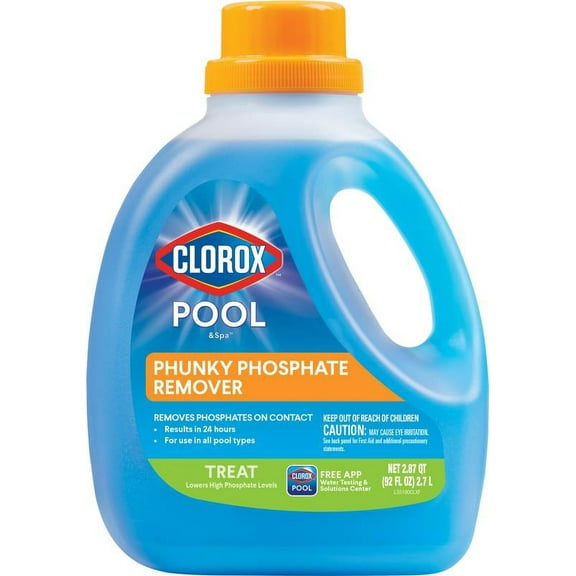 Clorox Pool&Spa Liquid Phunky Phosphate Remover Pool Clarifier Chemicals for Swimming Pools, 92 oz Bottle