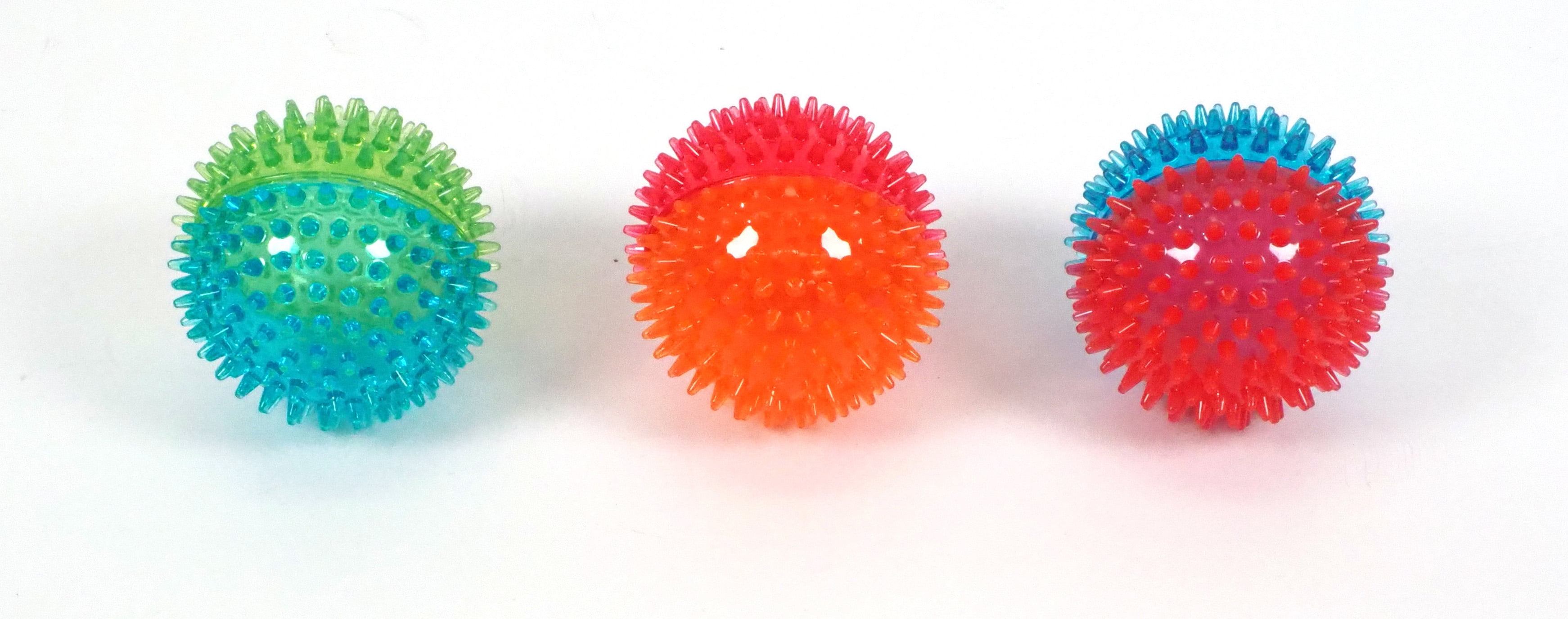 Vibrant Life Fetch Buddy Spikey Ball Dog Toy, Medium, Color May Vary, Chew Level 3