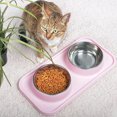 thumbnail image 3 of Ensemble de Bol pour Chat Bol d'Eau pour Chaton avec Tapis Antidérapant, 3 of 10