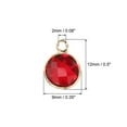 thumbnail image 2 of Unique Bargains Crystal Birthstone Charm, January Pendants Drop Bead Wine Red, for Jewelry Making, 10 Pack, 2 of 6
