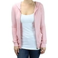 thumbnail image 2 of Ms Lovely Ultra Soft Women's Sleep and Lounge Zip-Up Sweatshirt with Hoodie - Pink Large, 2 of 4