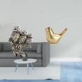 thumbnail image 2 of Figuras de búho,Figuras de búho,animales artificiales,artesanías,decoración del hogar,Figura de pájaros,Figura de pájaro dorado,decoración del hogar,estatua de animal,Estatuas, 2 of 8
