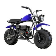 Massimo Minibike MB200S 7.5HP 196cc 4 Stroke, Gas Powered Mini Bike Motorcycle - Blue