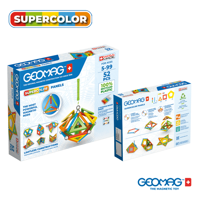 Geomag Juguete Supercolor De Figuras Magneticas Geomag Innovador 52 Pzas