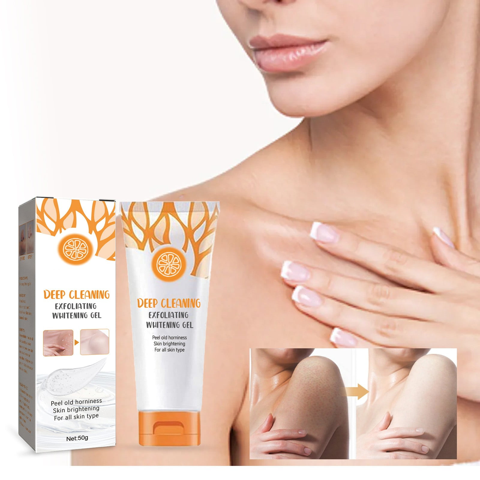Body Exfoliating Gel Cleans Cuticles Moisturizes Beautifies And Skin Tender And Gel