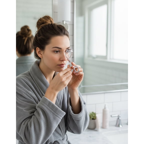 Eyelash Curler w/ Replacement Pads, Purple