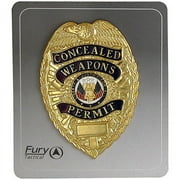 Fury Tactical Shield Concealed Weapons Permit Badge