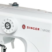 SINGER M1000 Sewing Machine + Accessories | 32 Stitch Applications | Compact, Lightweight & Portable - White