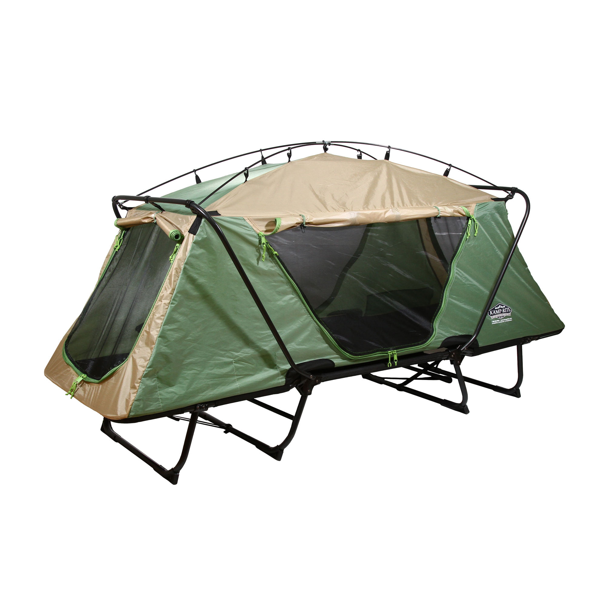 Kamp Rite Oversize Tent Cot Folding Outdoor Camping Hiking Sleeping Bed Tan 