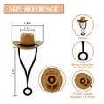 thumbnail image 2 of 4 PCS Straw Cover Cap For Stanley 30&40 Oz Cup,Silicone Cowboy Hat Straw Topper Accessories Anti-dust For Man & Woman Gift, 2 of 13