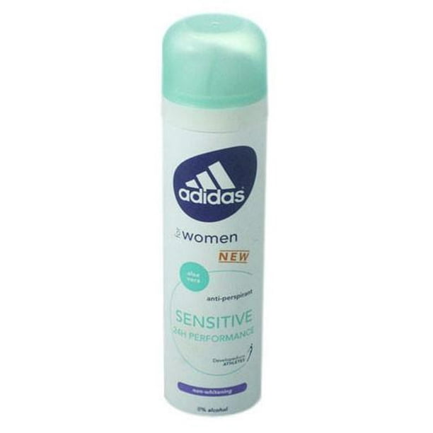 pin contrast Shuraba Adidas Sensitive (Aloe Vera) by Adidas - 5.0 Oz. Deodorant Spray For Women  - Walmart.com