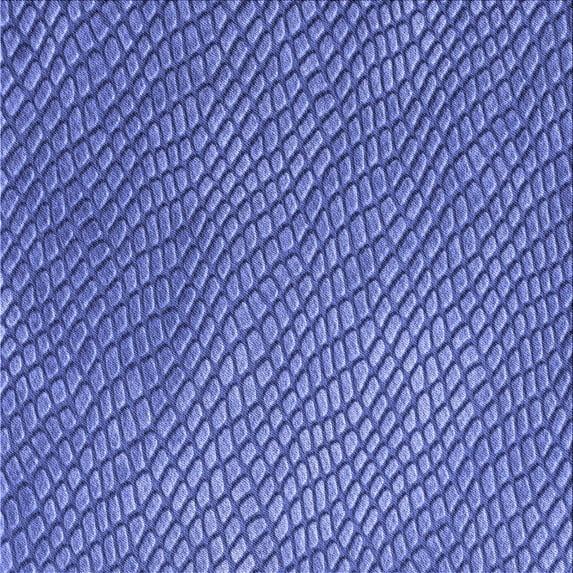 Ahgly Company Indoor Square Patterned Sky Blue Dress Blue Area Rugs, 6' Square