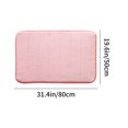 thumbnail image 3 of YIMWNYI Thickened Fleece Floor Mats Non-Slip Absorbent Kitchen Bathroom Rug Soft Comfortable Carpet Pad, Quilted Foam Mat for Entrance Door, Easy to Clean, Durable Home Decor, 3 of 6