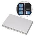 thumbnail image 4 of Caja De Almacenamiento Strade Fareast Limited Portátil De Aleación De Aluminio Protector Para CF TF 12 Micro SD + 6SD Plata, 4 of 7