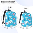 thumbnail image 2 of Casual Canvas Backpack Without Interlayer Large Capacity Stick Bag Design For Outdoor Shopping Office Outdoor Sports Cartoon Toothbrush, Toothpaste And Toothpick Elements (4) Medium, 2 of 7