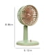 thumbnail image 3 of Ventilador portátil recargable USB - Ventilador de sobremesa de 2 velocidades con inclinación ajustable, 5 aspas para una refrigeración silenciosa y fuerte - blanco, verde, rosa, amarillo, 3 of 8
