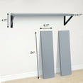 thumbnail image 2 of Fun Memories 24 inch Floating Shelves Set of 3, Modern Wood Shelves for Wall Storage, Wall Mounted Display Shelves with Bracket for Living Room, Bedroom, Bathroom, Laundry Room, 2 of 5