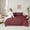 Maroon, variant on Feelyou Orange Dragonfly Comforter Set 7pcs, Rustic Western Damask King Bedding Sets
