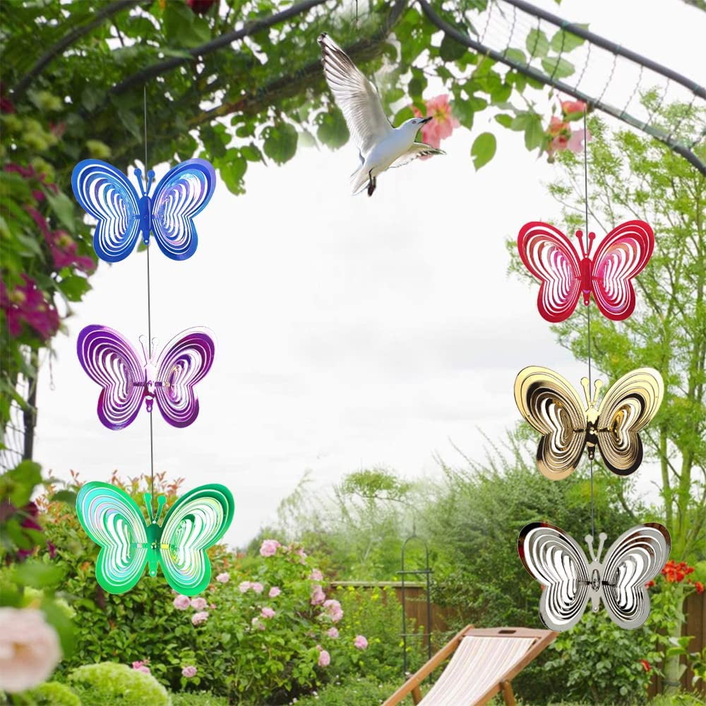 Bird Repellent Windmill Bird Deterrent Wind Spinner Reflective Spiral Rod Bird Scaring Device