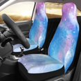 thumbnail image 4 of ZNDUO 2 Piece Universal Car Seat Covers for Front Seats, Polyester Abstract Blue Watercolor Art Pattern Elastic Car Seat Protectors, 4 of 8