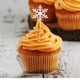 thumbnail image 5 of Fiudx Palitos de Cóctel con Forma de Copo de Nieve, Brochetas Decorativas de Fruta, Adornos para Tartas, Recuerdos de Fiesta de Navidad, Palillos para Bebidas Festivas, Juego de 40 Piezas, Azul Claro, 5 of 6