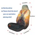 thumbnail image 3 of Honeii Flower Meditating Rabbit Print Car Seat Cover,Car Interior Covers,Universal Fit Seat Protector, Compatible with Most Cars, SUVs, Trucks, and Vans, 3 of 5