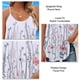 thumbnail image 5 of Top con tirantes finos para mujer, estampado floral, cuello redondo, plisado, ajuste holgado, Top sin mangas de verano, estilo 2 S, 5 of 6