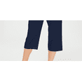 thumbnail image 3 of Karen Scott Women's Petite Drawstring Capri Pants Navy Size PM, 3 of 3