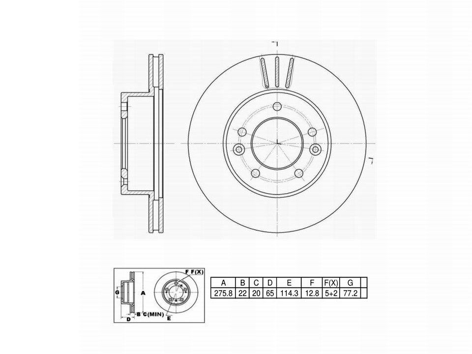 Winstop Brake Rotor, Front WS230397, Mazda RX-7 1991-1986