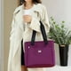 thumbnail image 1 of Bolso de Nylon Impermeable de Gran Capacidad para Mujer – Bolso de Mano de Tela Suave con Compartimento con Cremallera, Asas Acolchadas Anchas, Organizador para Compras y Viajes Cotidianos, 1 of 6