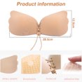 thumbnail image 2 of Sticky Bra Sujetador push up invisible sin tirantes, sujetadores reutilizables sin espalda para mujer, sujetador autoadhesivo, 2 pares, 2 of 6
