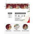 thumbnail image 5 of Christmas Dog Fireplace Mantle Scarf, Xmas Tree Poinsettia Botanical Red Buffalo Plaid Mantel Cover Table Runner for Home Living Room Door Window, Indoor Outdoor Holiday Party Decor 17" x 90", 5 of 6