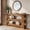 Rustic Brown, variant on Finmind 63-Inch Solid Wood Console Table, Farmhouse Sofa Table Behind Couch with Storage Shelves, Entryway Furniture for Living Room, Hallway, Foyer