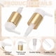 thumbnail image 3 of 4 Piezas Cabezas de Bomba de Dispensador de Jabón, Reemplazo de Bombas de Jabón de Mano Clip-on para Botellas de Loción y Champú de Tamaño de Cuello Estándar 24/410, Dorado Blanco, 3 of 7