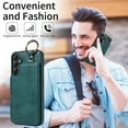 thumbnail image 6 of Nalacover for Samsung Galaxy A14 5G Wallet Case with Card Slots & Metal Finger Ring, Durable PU Leather Back Double Magnetic Botton Flip Kickstand Purse Shockproof Phone Case,Green, 6 of 10